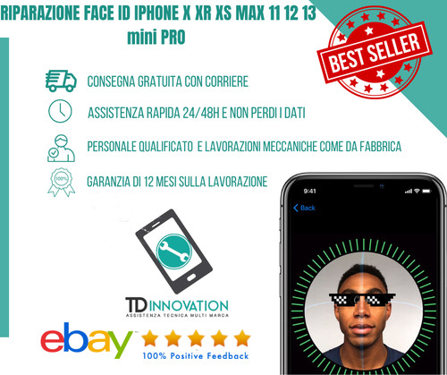 Riparazione face iphone x - face, id